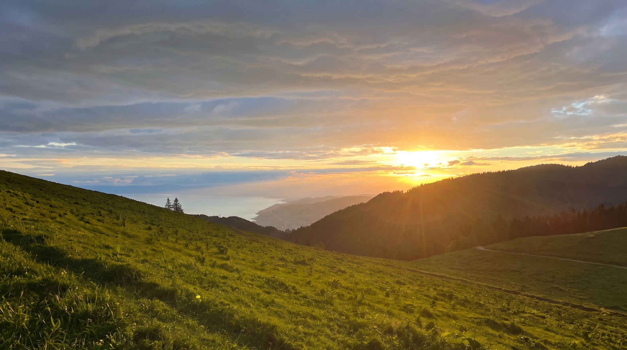 Vue panoramique sur les Préalpes vaudoises depuis le Col de Jaman